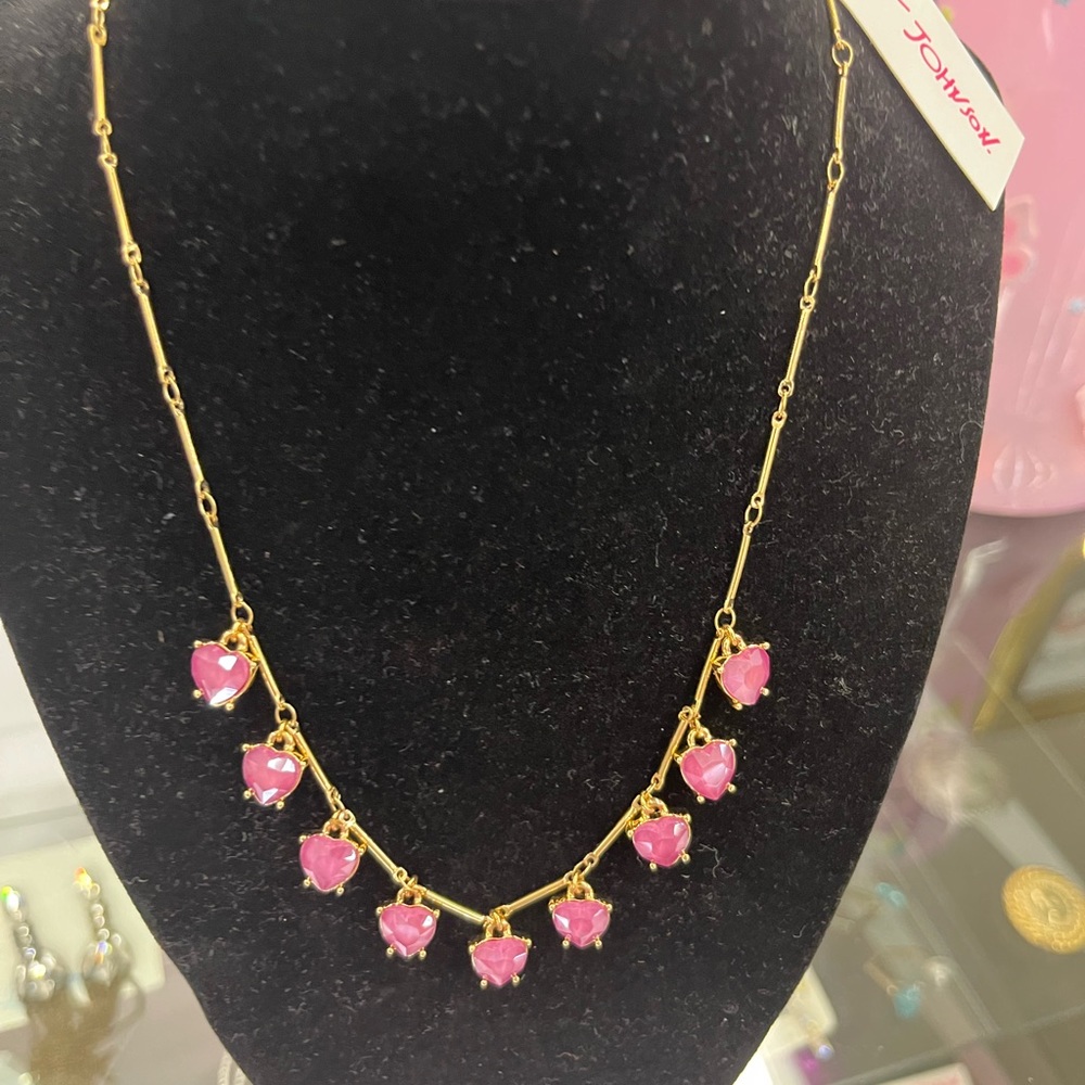Betsey Johnson heart necklace